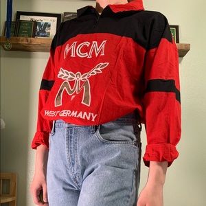 Vintage red track sweater